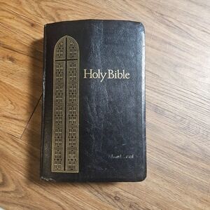 1990 Holy Bible KJV Giant Print Red Letter Concordance Thomas Nelson 883 Leather